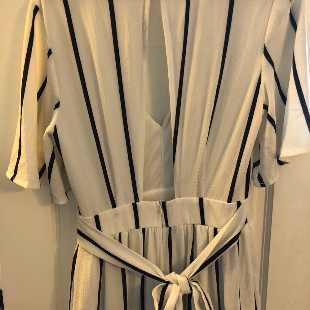 High-Low Striped Romper - Picture 7 of 8